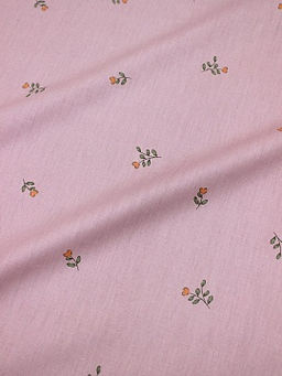 Сатин Нежный цветочек цв.св.пыльная роза, СОРТ2, ш.2.35м, хлопок-100%, 120гр/м.кв