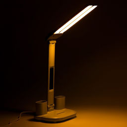 Часы-лампа электронные: календарь, термометр, LED, 3 режима, USB, 32 x 12 x 17 см