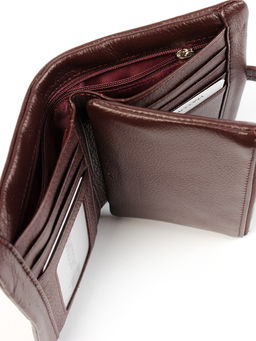 LACCOMA кошелек LA-2091-темно-бордовый натуральная кожа  фото 6