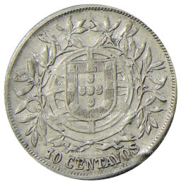 10 сентаво 1915 года Португалия