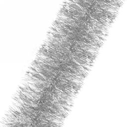 Цена за 10 шт. Мишура 2м 17см "Классика", Серебро