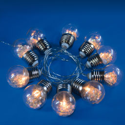 ULD-S1800-010/STB/3AA WARM WHITE IP20 RETRO BULBS Гирлянда светодиодная Лампочки ретро, на батарейках 3AA (не в/к), 1,8м. 10 светодиодов. Теплый белый свет. Провод прозрачный. TM Uniel