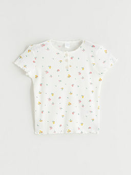 Bisiklet Yaka K?z ?ocuk Ti??rt ve ?ort