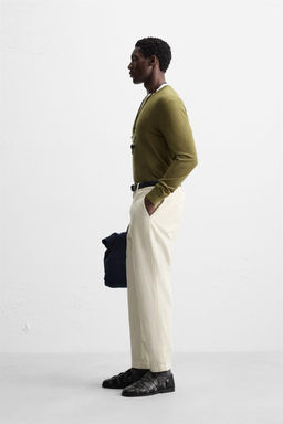 TWILL CHINO TROUSERS - Zara фото 4