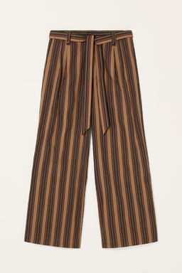 LIMITED EDITION STRIPED TROUSERS WITH BELT - Zara фото 6