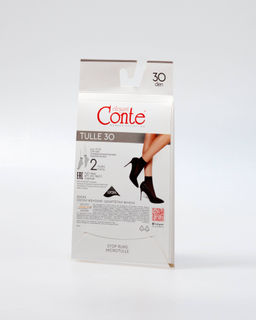Цена за 2 пары. Носки Классические CONTE TULLE (2 пары) Носки женские nero - Conte elegant фото 3