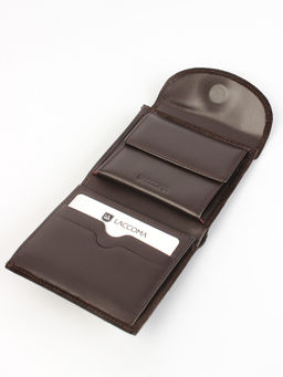 LACCOMA кошелек LA-2075-З-темно-коричневый натуральная замша