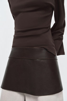 100% LEATHER SKIRT BELT - Zara фото 4