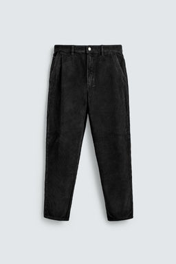 PANTAL?N CARROT FIT PANA / Negro - Zara фото 5