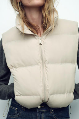 WATER-REPELLENT WINDPROOF PUFFER GILET - Zara фото 8