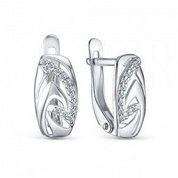Серьги, куб.циркон., В10-1951