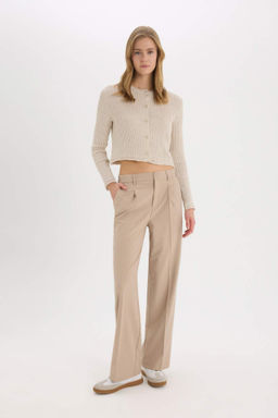 Wide Leg Cift Cepli Normal Bel Standart Boy Pantolon - Defacto фото 5