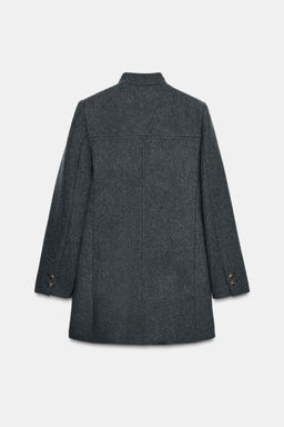 WOOL BLEND DOUBLE-BREASTED COAT - Zara фото 7