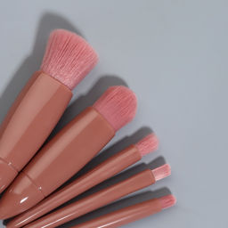 Набор кистей для макияжа PASTEL BLUSH, 5 шт., персиковый