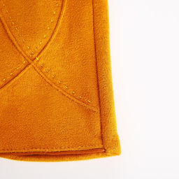 Перчатки женские, безразмерные, без утеплителя, цвет горчичный - Simaland фото 2