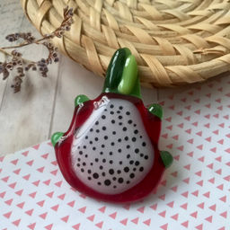 Брошь Драконий фрукт - Стрекоза фото 2