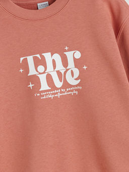 Bisiklet Yaka K?z ?ocuk Sweatshirt