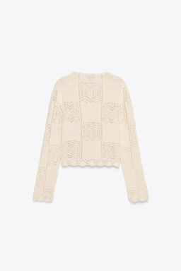 POINTELLE KNIT CARDIGAN - Zara фото 6