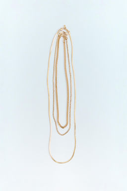 3-PACK CHAIN MESH NECKLACES
