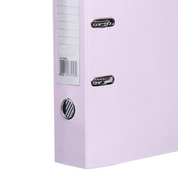 Пaпкa-регистратор А4 75мм Calligrata ламинированная, светлая сирень  фото 3