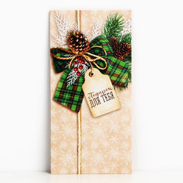 Цена за 10 шт. Конверт для денег «С Новым Годом!», 16.5×8 см