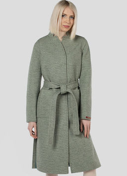 Пальто женское демисезонное (пояс) - El podio фото 9