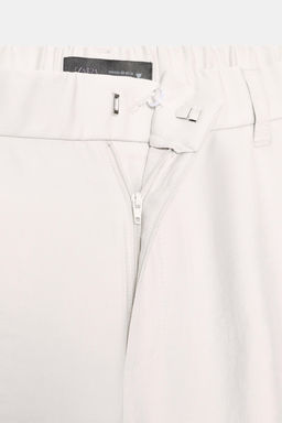PANTAL?N FLUIDO PLIEGUES / Gris claro - Zara фото 5