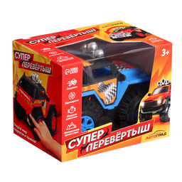 Джип-перевёртыш Внедорожник, работает от батареек, цвет синий - Автоград фото 4