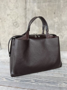 Женская кожаная сумка тоут 3120 Кофе