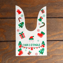 Цена за 20 шт. Пакет полиэтиленовый подарочный с ушками Гирлянда, 13 х 22 см - Simaland фото 3