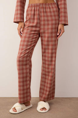 Gul Kurusu Kal?n/K?sl?k Ekoseli Flanel Dokuma Pijama Tak?m? THMAW26PT00196 - Trendyolmilla фото 3