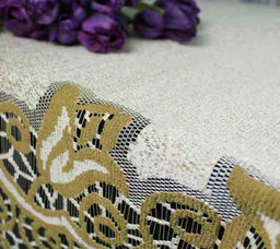 Скатерть арт. 202811/120/4, КОЛОКОЛЬЧИКИ, овальная, 120 см х 160 см, цвет ванильно-оливковый - Firanka фото 3