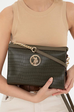 Женская сумка через плечо светло-хаки Неожиданная скидка в корзине