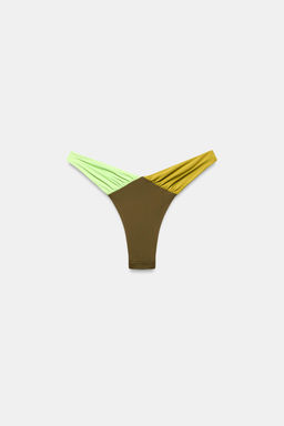 BRAGUI BIKINI ESCOTE COMBINADA / Verde - Zara фото 6