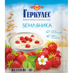 5 шт.РП Овс каша момент Геркул с Земляникой 35г - Русский продукт фото 2
