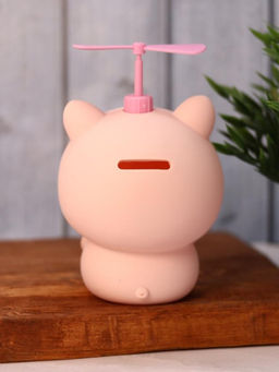 Kопилка - ночник Baby pig fan, pink (13,5 см), пластик