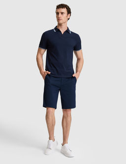 Lacivert Slim Fit Dokuma _ort