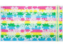 Полотенце махровое 6с103.412ж1 Цветы полевые (св.радужка) 50х90см