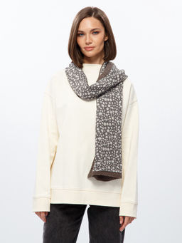 Шарф жен. виск+шерсть 40х170 LG33-956-16