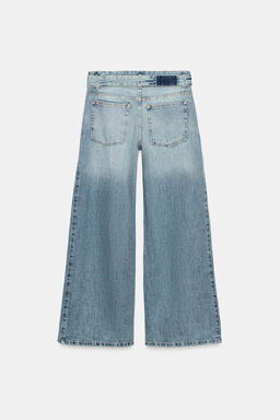 JEANS TRF CINTUR?N PLIEGUES TIRO MEDIO / Azul claro - Zara фото 6