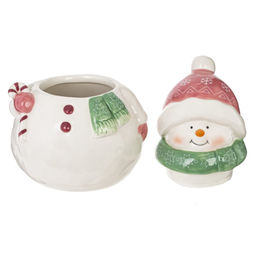 Конфетница "Снеговик", 900 мл, L14 W12 H20 см