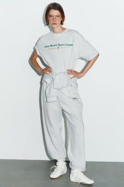 COTTON TEXT T-SHIRT