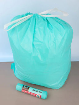 Avikomp пакеты для мусора, 60л*10шт, Завтрак у Тиффани, ПСД, с завязками, Уникальные технологии, рулон