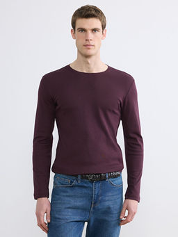 Bisiklet Yaka Uzun Kollu Erkek Ti??rt