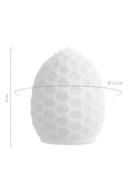 Мастурбатор A-Toys Pufl, ТРЕ, белый, 6 см, 2,7 см - Toyfa фото 12