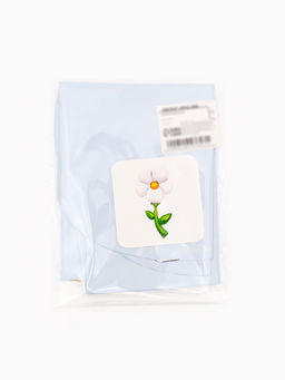 Воздушный шар фольгированный 43" «Белая ромашка», под воздух