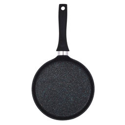 Сковорода блинная с тефлоновым покрытием д20см Granit Ultra, h2см, ручка из термостойкого пластика, голубой гранит (Россия) - можно использовать металлические кухонные принадлежности - Домашняя мода фото 2