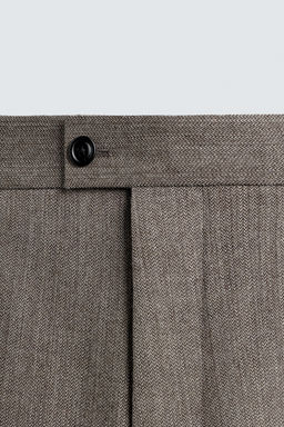100% WOOL SUIT TROUSERS - Zara фото 8