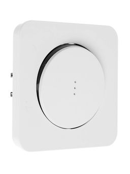 Выключатель, серия Circular, 10 А, одноклавишный, с подсветкой, скрытый монтаж, белый