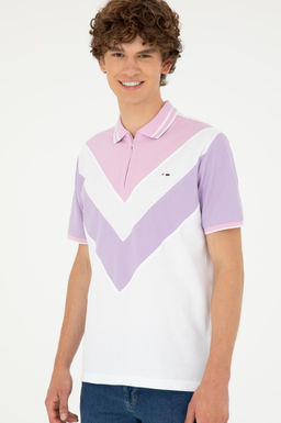 Мужская сиреневая футболка Неожиданная скидка в корзине - U.s. polo assn фото 3